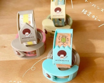 MIZUTAMA X RIBBONBON 2-way masking tape & cutter set