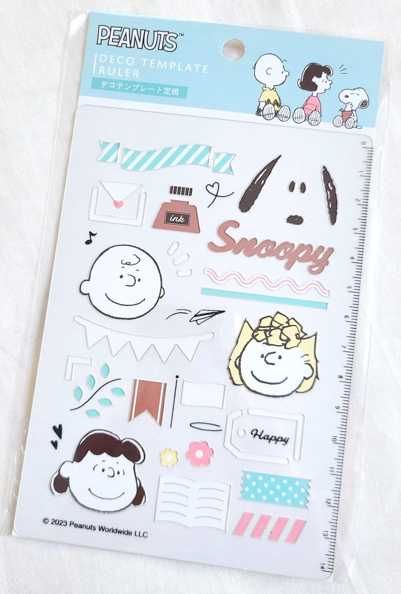 Peanuts Snoopy Deco Template Ruler (snoopy and Friends 213376) - Etsy