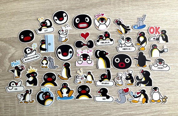 Plicht viel Knikken Cute Pingu Penguin Deco Sticker 40 Pcs no.02 - Etsy