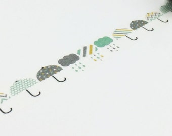 Umberlla Raining Washi Tape (10M)