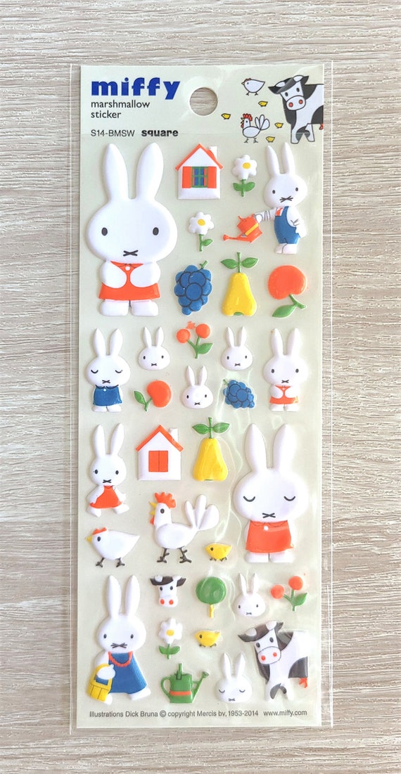 Miffy Deco Puffy Sticker 1 Sheet 