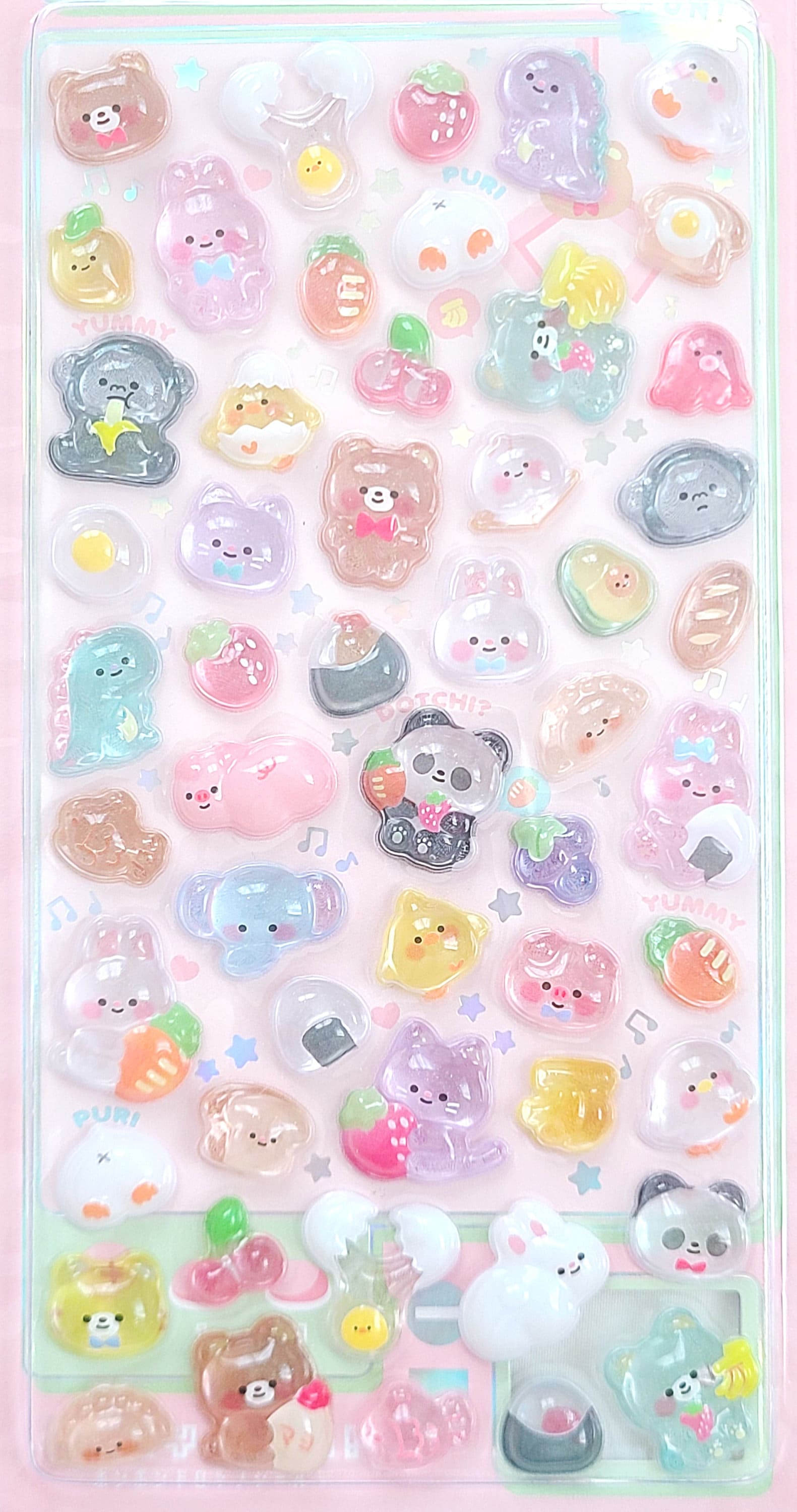 3D BONBON DROP Seal Deco Sticker (1 Sheet) - Etsy