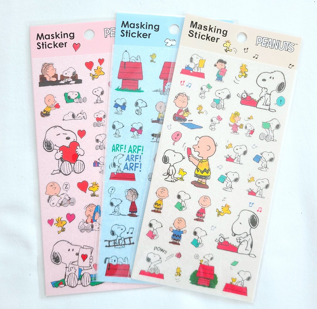 Snoopy and Friends Deco Sticker (1 Sheet) - Etsy