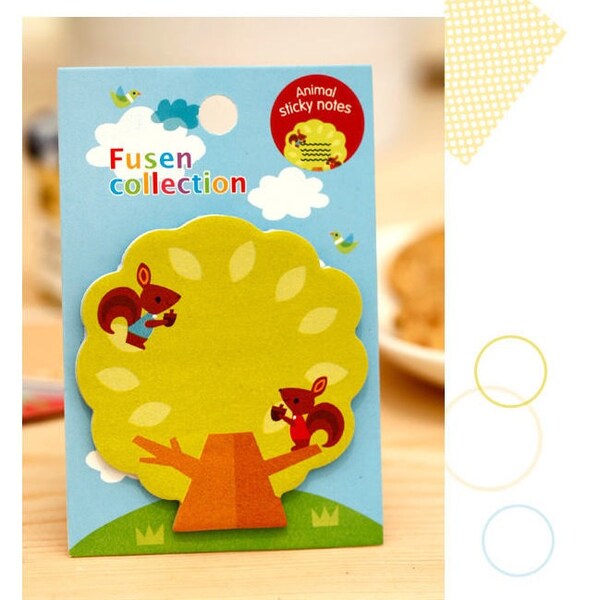 Journaling Spot - Animal Sticky Note Memo - squirrel