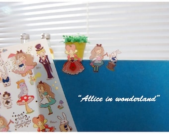 Korea Alice in Wonderland Sticker (1 sheet)