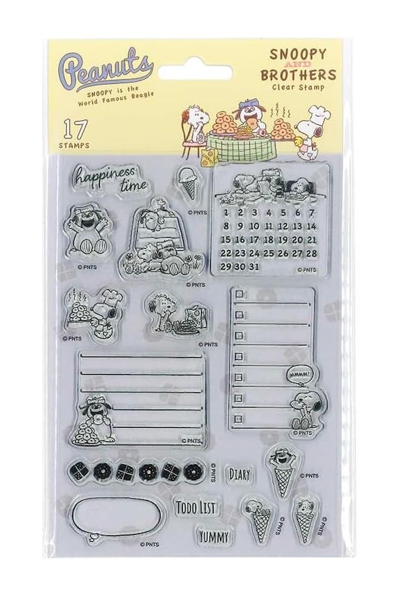 Kodomonokao Snoopy and Brothers Clear Stamp (1 Set) - Etsy