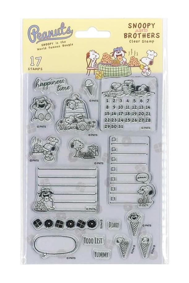 Kodomonokao Snoopy and Brothers Clear Stamp (1 Set) - Etsy