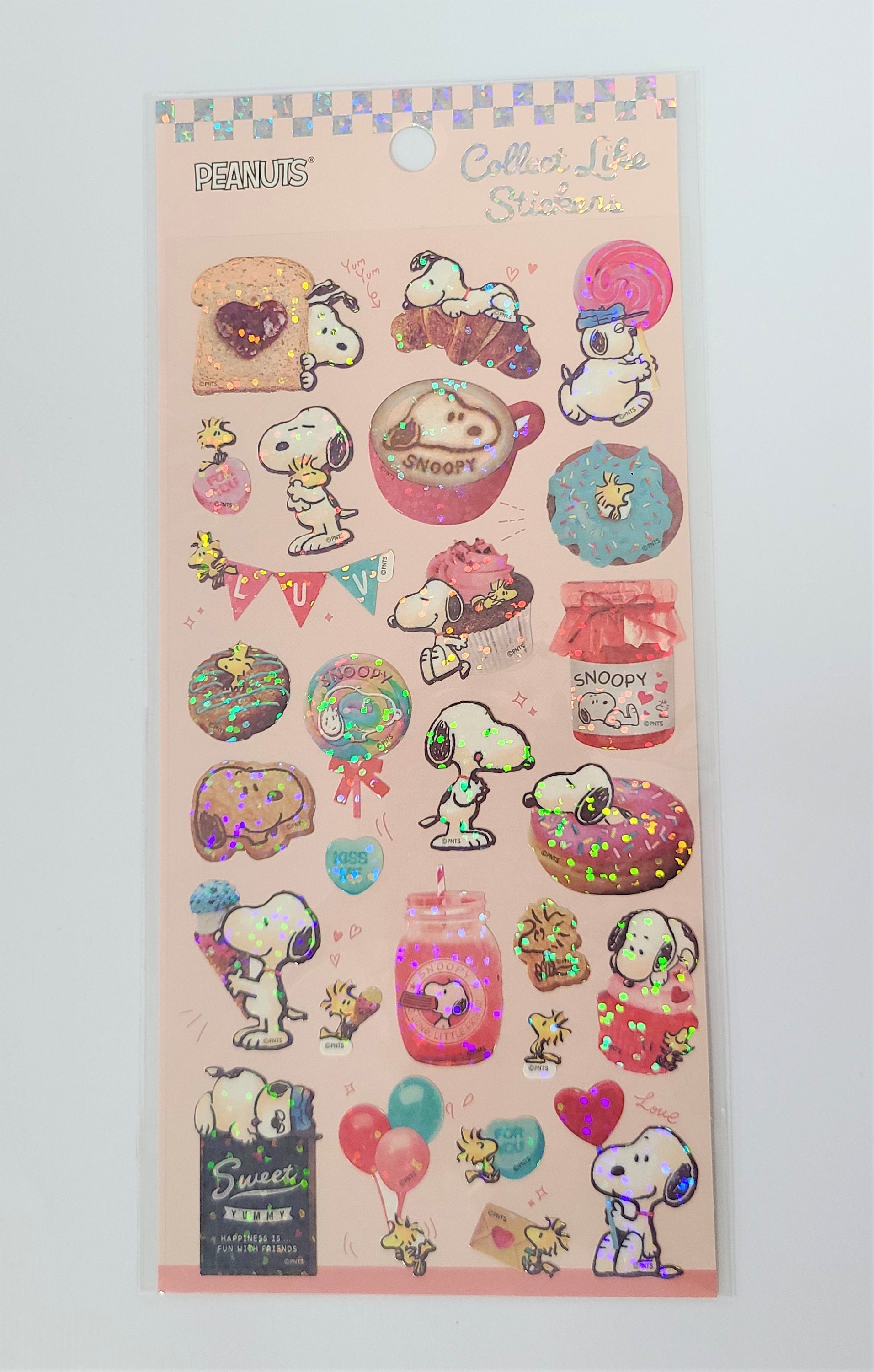 Yummy Snoopy Bling Deco Sticker (1 Sheet)
