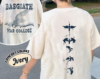 Basgiath War College Dragon Sweatshirt, Fantasy Bookish Shirt