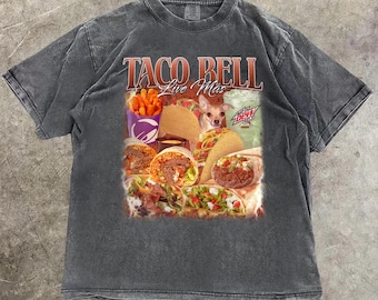 Vintage Taco Bell T-Shirt, 90s Style Cotton Blend