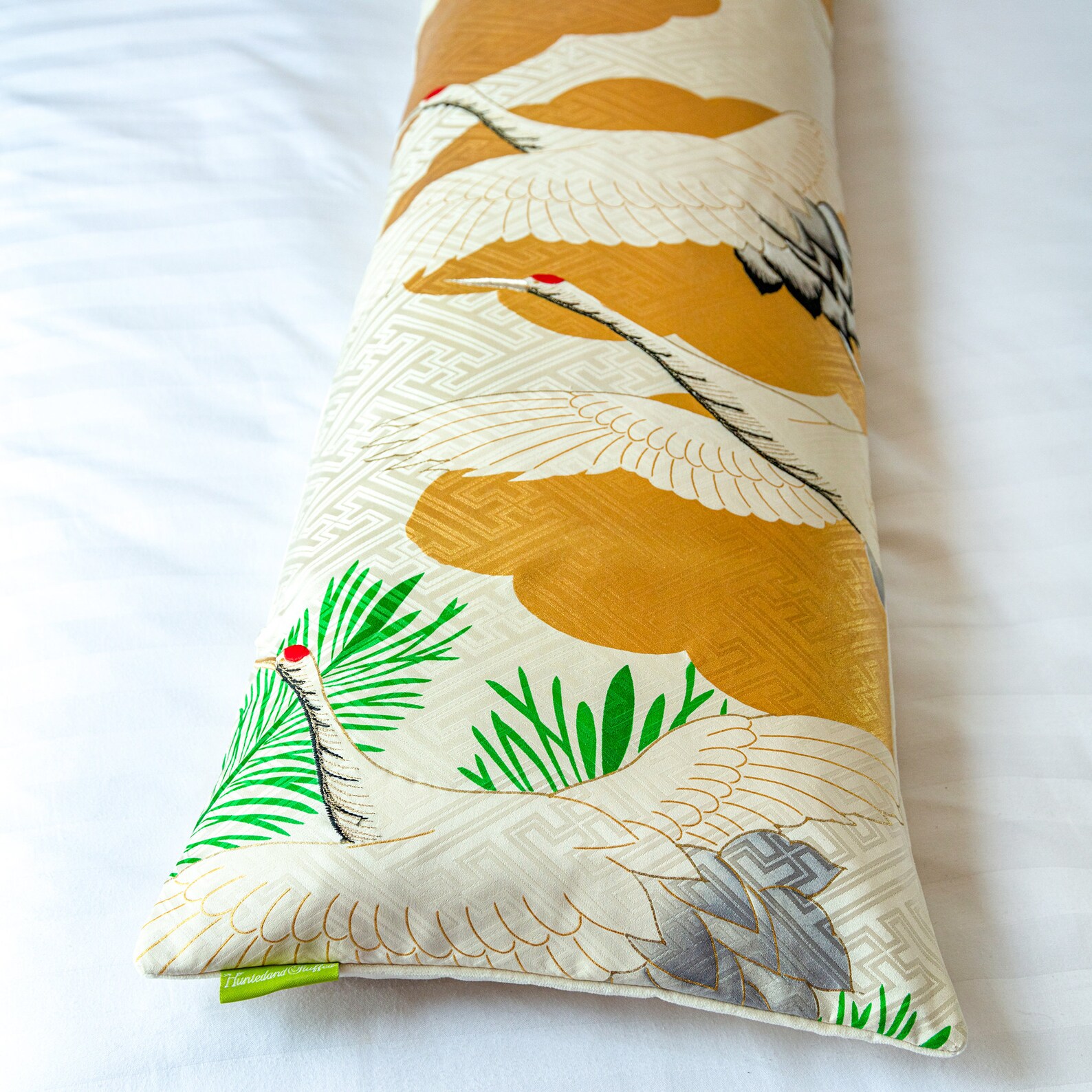 Gold Bolster Pillow Vintage Kimono Bolster Cushion Cream Etsy