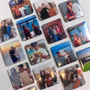 Personalized Photo Magnets: 2&quot;x2&quot; Custom Fridge Decor, Party Favors
