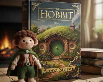 The Hobbit's Shire Adventure | Children's Bedtime Story Book | Instant Download PDF | Digital Storybook | 50 Pages