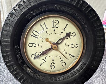 Vintage Kelly-Springfield Tire Clock