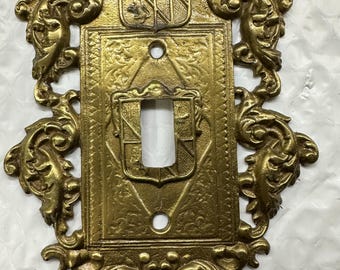 Set of 3 Virginia Metalcrafters Cast Brass Switch Plates