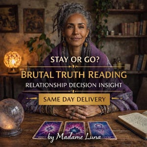 Leitura "Ficar ou Ir" | Verdade Brutal sobre Decisões de Relacionamento | No Mesmo Dia por Madame Luna