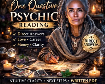 Same Day One Question Psychic Reading | Direct Intuitive Clarity | Love, Career, Money by Madame Luna