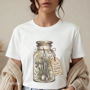 Handle With Care Spoonie Shirt, Botanical EDS Awareness Tee, Spoon Theory Gift, Aesthetic Chronic Illness Shirt, Ehlers Danlos Syndrome