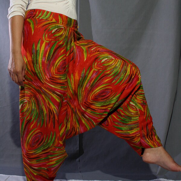 Harem Pants Colorful Batik ,Yoga,Ninja Wide Leg Pants