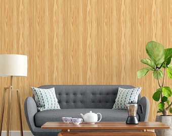 Papel pintado con vetas de madera clara, mural de pared escandinavo autoadhesivo