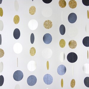 Black White and Gold Paper Garland 20 Colors to Choose - Etsy