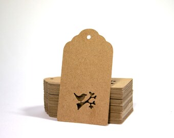 Kraft Tag, Bird Tag, Anniversary Tag, Set of 20