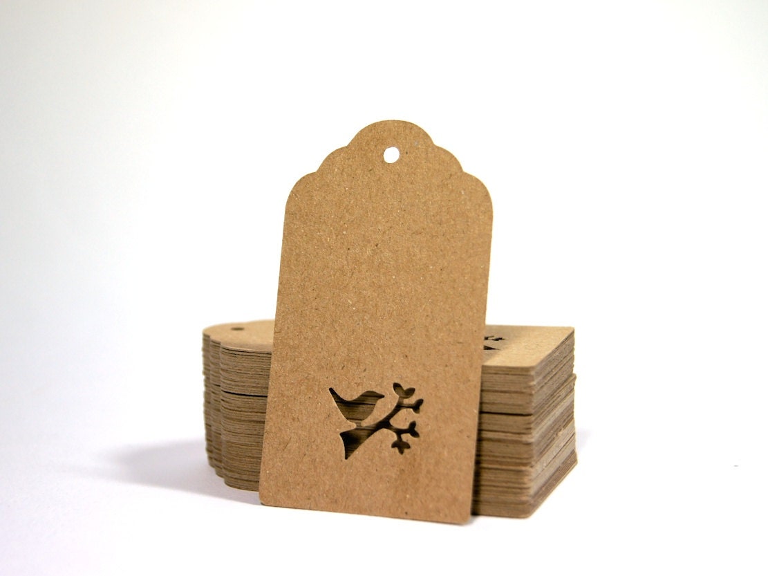 Kraft Tag Bird Tag Anniversary Tag Set of 20 Etsy