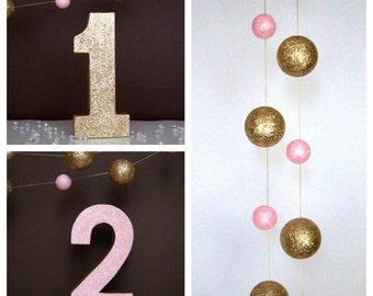 Yo soy una decoración de cumpleaños, rosa y oro cumpleaños
