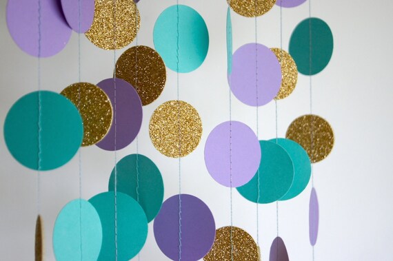 Purple Gold Birthday Party Decorations Happy Birthday Banner Purple Gold  Confetti Balloons Polka Dot Paper Fans for Women/Girl Purple Birthday  Decorations Purple Gold Birthday Photo Backdrop 