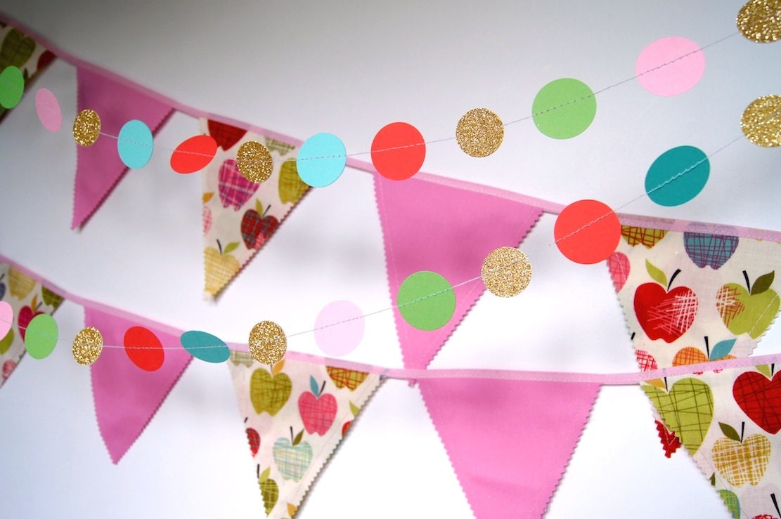 Multicolor Circle Garland, Custom Colors - Etsy