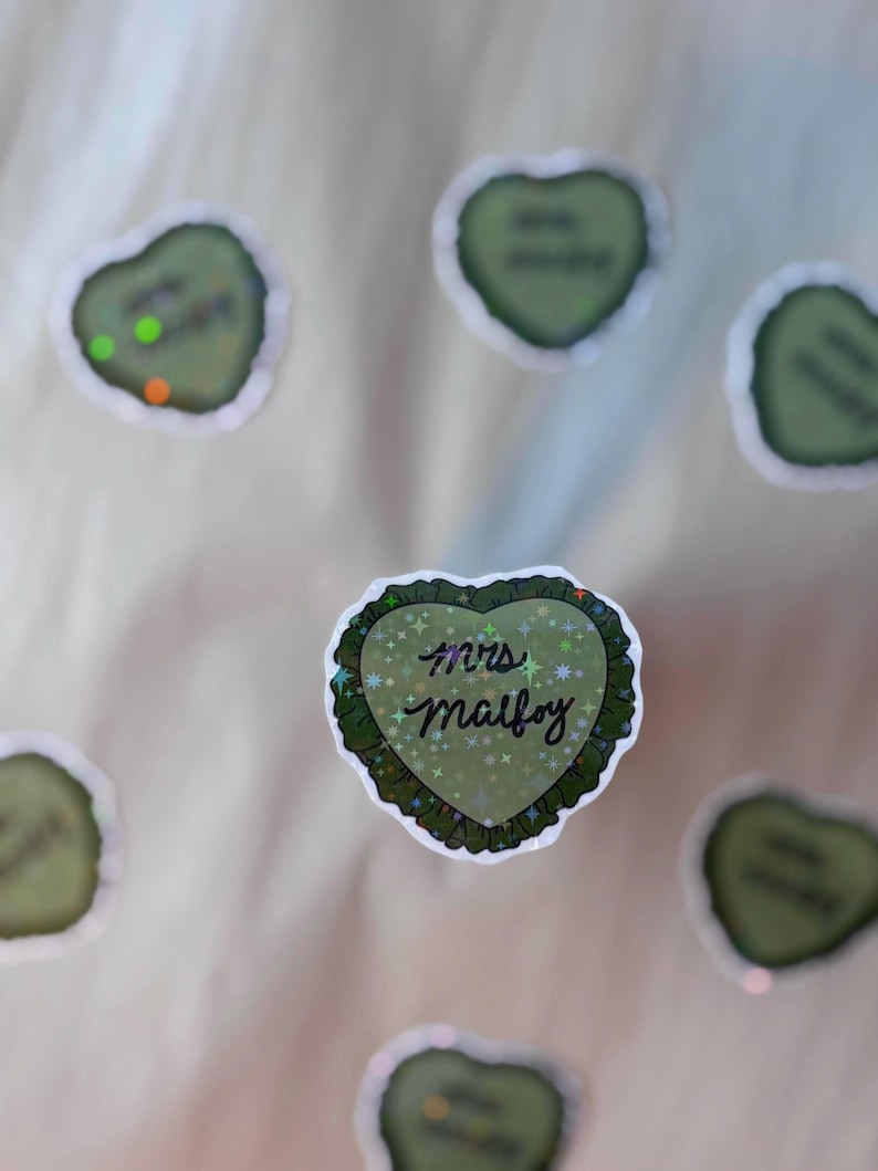 Mrs. Malfoy Sticker | Draco Malfoy Inspired Holographic Laminated Sticker | Wizard Romance Bookish Sticker | Harry Potter Fan Art