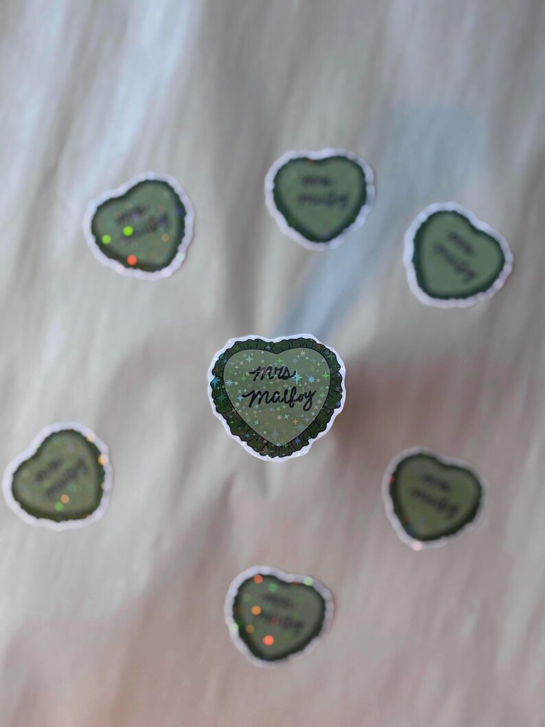 Mrs. Malfoy Sticker | Draco Malfoy Inspired Holographic Laminated Sticker | Wizard Romance Bookish Sticker | Harry Potter Fan Art