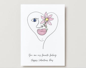 Valentine’s Day Greeting Card with Original Artwork