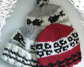 Handmade coast Salish, authentic Cowichan hat toque 100% Wool Inspired by an introspective deep dive @theironsnail did  main image 3