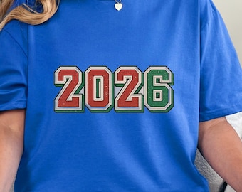 Retro Varsity 2026 Shirt • Vintage College New Year Tee