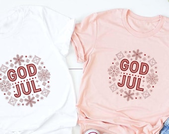 GOD JUL Shirt • Modern Scandinavian Christmas Tee
