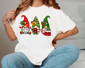 Cute Christmas Gnomes T-Shirt – Nordic Holiday Family Gift