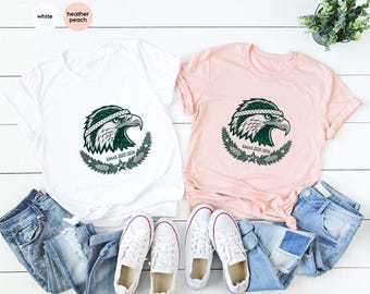 Eagle Christmas Crest Shirt • Bold Mascot Holiday Tee