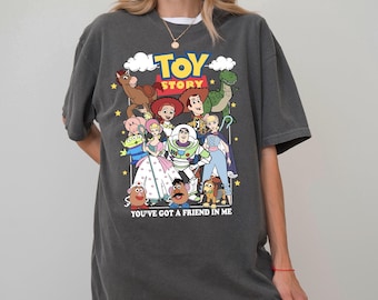 Toy Story Comfort Colors Shirt, Retro Disney Pixar Tee