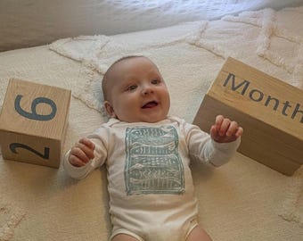 Sardine Linocut Print Onesie