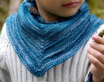 Beginner Friendly Knitting Pattern  Wee Closer Cowl toddler cowl pattern for babies and kids