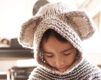Cute Hat with Koala Ears Knitting Pattern Viva Australia animal hat pattern for babies, toddlers and kids