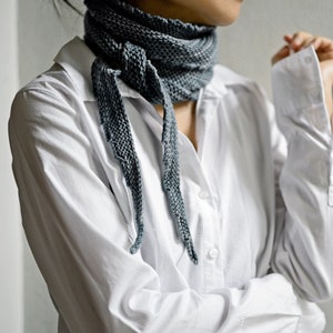 Beginner scarf Knitting Pattern: Diverting Scarf first knitting project image 1