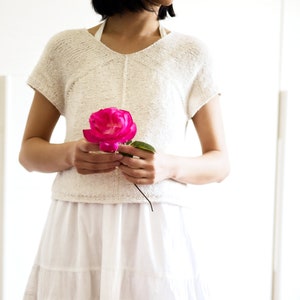 Beginner Pyramid Tee Knitting Pattern: Light Summer Top (PDF)