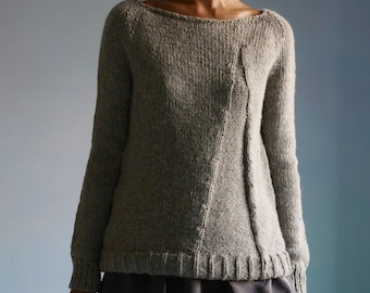 Knitting Pattern Top-Down Sweater Pullover Hygge sweater pattern