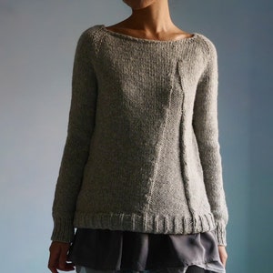 Knitting Pattern Top-Down Sweater Pullover Hygge sweater pattern