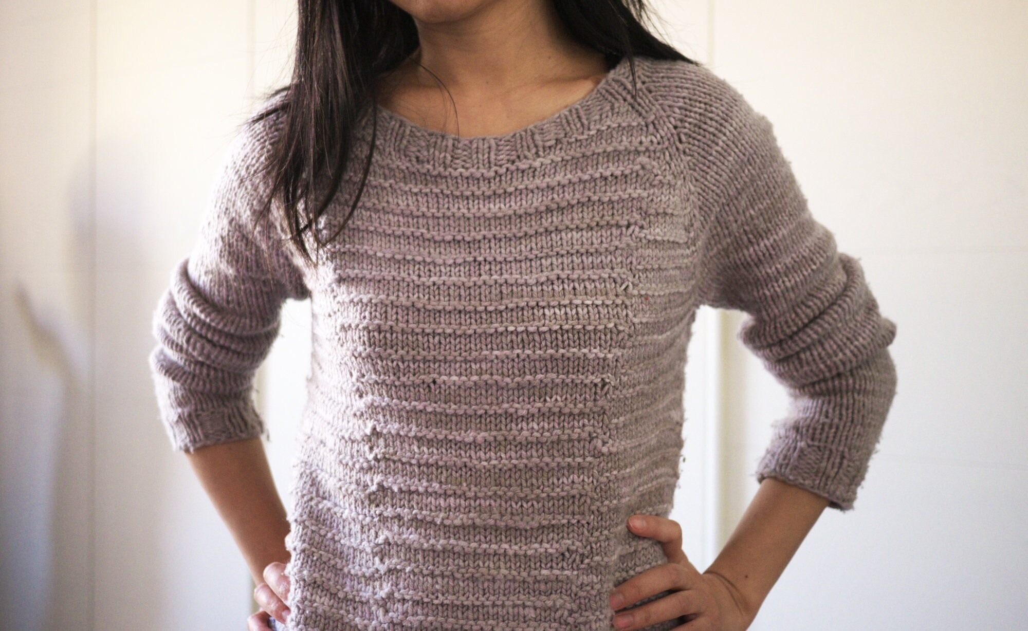 トップス NKNIT pattern pullover sweat 130size Women Long Sleeve Crew Neck Sweater Star Print Oversized
