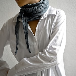 Beginner scarf Knitting Pattern: Diverting Scarf first knitting project image 3