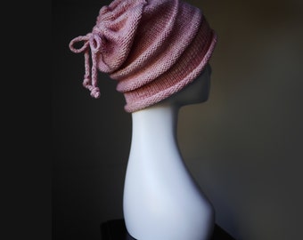 Knitting Pattern: Caffe Latte convertible cowl knitted hat