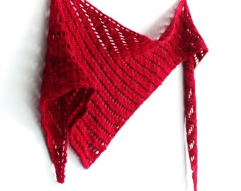 knitting pattern pdf: Kust beginner lace shawl pattern